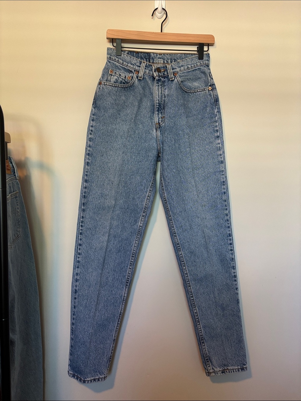 Vintage Levi’s 521 Light Blue Women’s High-Rise Jeans made in USA
